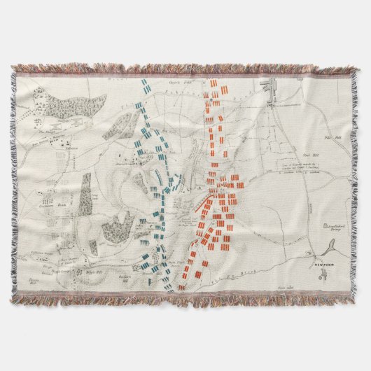 veldslagen in Newbury en de burgeroorlog Deken (Voorkant)