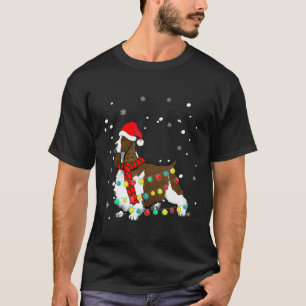 Veldspaniel Dog Santa Hat-kersthond Tr T-shirt