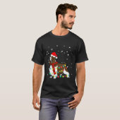 Veldspaniel Dog Santa Hat-kersthond Tr T-shirt (Voorkant volledig)
