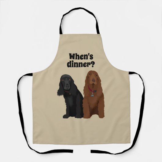 Veldspaniel, Schattige honden wanneer is het avond Schort (Voorkant)