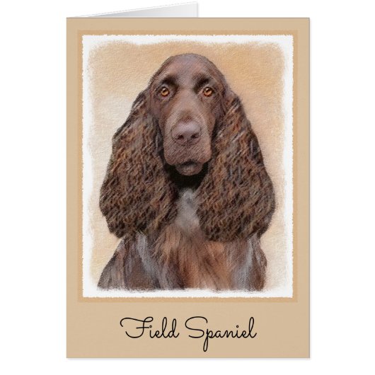 Veldspaniel schilderen - Kute Original Dog Art (Voorkant)