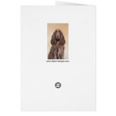 Veldspaniel schilderen - Kute Original Dog Art (Achterkant)