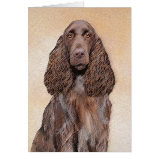 Veldspaniel schilderen - Kute Original Dog Art (Voorkant)