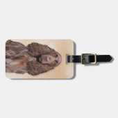 Veldspaniel schilderen - Kute Original Dog Art Bagagelabel (Voorkant horizontaal)