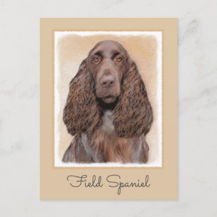 Veldspaniel schilderen - Kute Original Dog Art Briefkaart