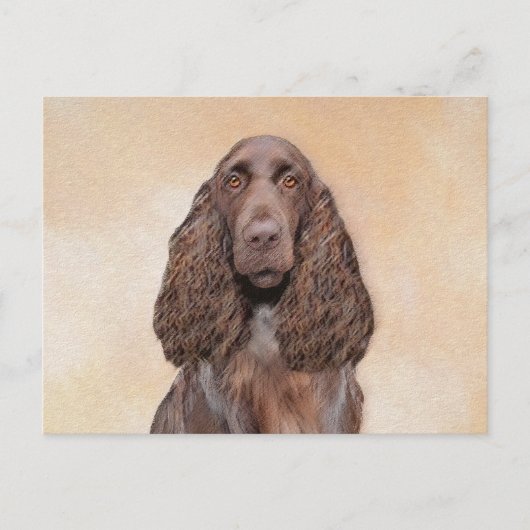 Veldspaniel schilderen - Kute Original Dog Art Briefkaart (Voorkant)
