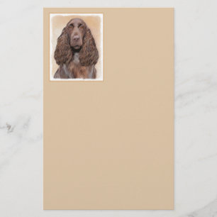 Veldspaniel schilderen - Kute Original Dog Art Briefpapier