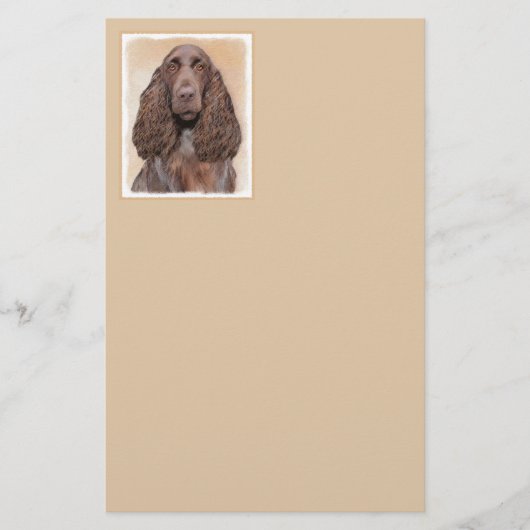 Veldspaniel schilderen - Kute Original Dog Art Briefpapier (Voorkant)