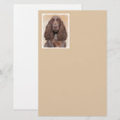 Veldspaniel schilderen - Kute Original Dog Art Briefpapier (Voorkant / Achterkant)