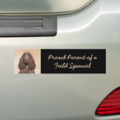Veldspaniel schilderen - Kute Original Dog Art Bumpersticker (Op auto)