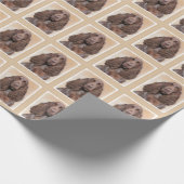 Veldspaniel schilderen - Kute Original Dog Art Cadeaupapier (Hoek)