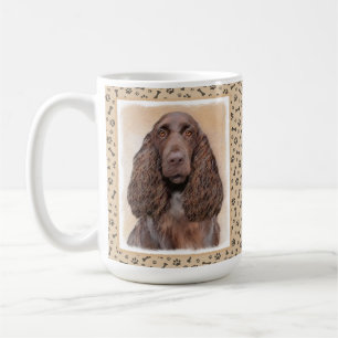 Veldspaniel schilderen - Kute Original Dog Art Koffiemok