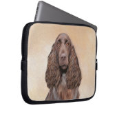 Veldspaniel schilderen - Kute Original Dog Art Laptop Sleeve (Voorkant Rechts)