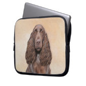 Veldspaniel schilderen - Kute Original Dog Art Laptop Sleeve (Voorkant Links)