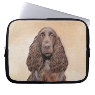 Veldspaniel schilderen - Kute Original Dog Art Laptop Sleeve