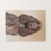 Veldspaniel schilderen - Kute Original Dog Art Legpuzzel (Horizontaal)