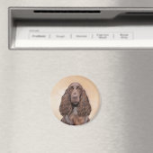 Veldspaniel schilderen - Kute Original Dog Art Magneet (Insitu (Vaatwasser))