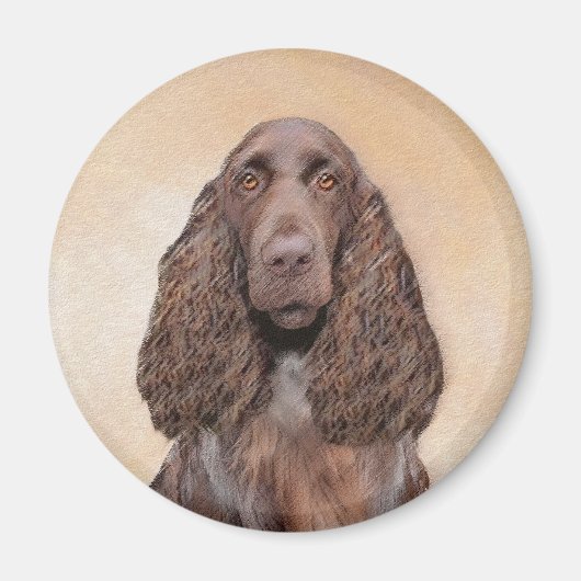 Veldspaniel schilderen - Kute Original Dog Art Magneet (Voorkant)