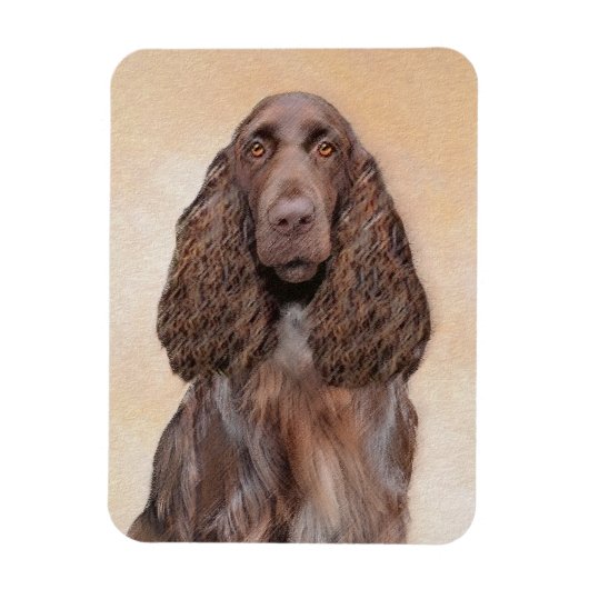 Veldspaniel schilderen - Kute Original Dog Art Magneet (Verticaal)