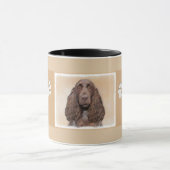 Veldspaniel schilderen - Kute Original Dog Art Mok (Midden)