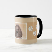Veldspaniel schilderen - Kute Original Dog Art Mok (Voorkant rechts)