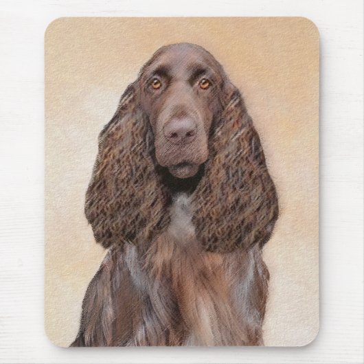 Veldspaniel schilderen - Kute Original Dog Art Muismat (Voorkant)