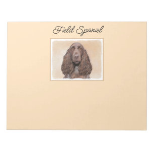 Veldspaniel schilderen - Kute Original Dog Art Notitieblok