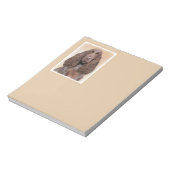 Veldspaniel schilderen - Kute Original Dog Art Notitieblok (Linkerzijde)