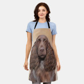 Veldspaniel schilderen - Kute Original Dog Art Schort (Gedragen)