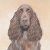 Veldspaniel schilderen - Kute Original Dog Art Sticker (Voorkant)