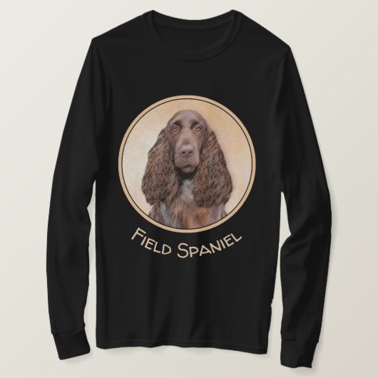 Veldspaniel schilderen - Kute Original Dog Art T-shirt (Design voorkant)