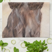 Veldspaniel schilderen - Kute Original Dog Art Theedoek (Gevouwen)