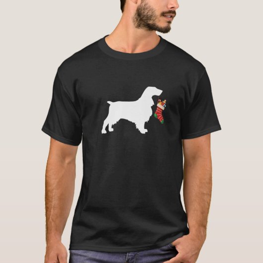 VeldSpanjaard kerststaart Stuffer Dog T-shirt (Voorkant)