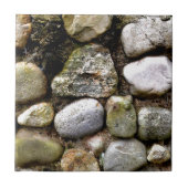 Veldsteen, gesteente, gesteente, gestormde steen tegeltje (Voorkant)