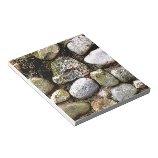 Veldsteen, stenen, gesteente, gestormde steen, roe notitieblok (Schuin)