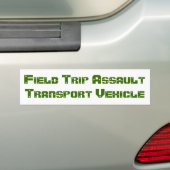 Veldtrappenvoertuig Bumpersticker (Op auto)