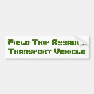 Veldtrappenvoertuig Bumpersticker