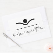 Veldvergelijkingen Rechthoekige Sticker (Envelop)