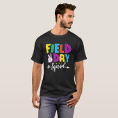 Veldvlaap Dag Squad School Trip Vibes Boys Girls T T-shirt (Voorkant volledig)