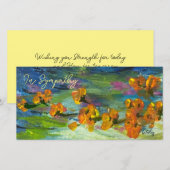 Veldvlakke vlakke blauwe plekken Hartelijk dank Bedankkaart (Voorkant / Achterkant)