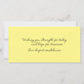 Veldvlakke vlakke blauwe plekken Hartelijk dank Bedankkaart (Achterkant)