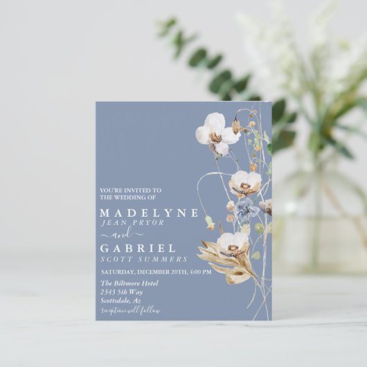 Veldvrije bloem Waterverf (Staand voorkant)