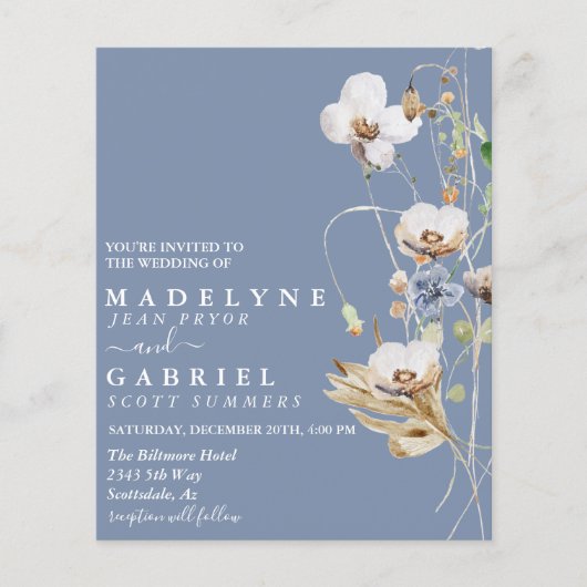 Veldvrije bloem Waterverf (Voorkant)