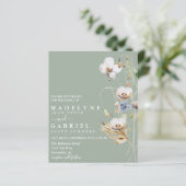 Veldvrije bloem Waterverf (Staand voorkant)