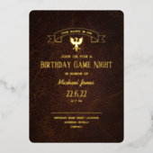 Veldwoord Fantasy griffin CC1260 Folie Uitnodiging (Voorkant)