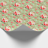 Veldzakkerstrappapier voor kerstmis cadeaupapier (Hoek)