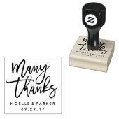 Vele Bedankt Weddenschap Rubberstempel (Gestempeld)