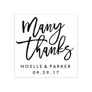 Vele Bedankt Weddenschap Rubberstempel