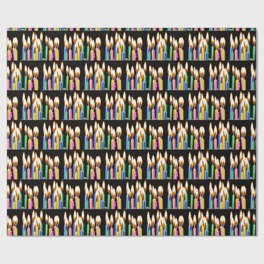 Vele Birthday Candles Cadeaupapier (Vlak)