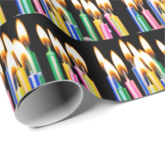Vele Birthday Candles Cadeaupapier (Rol Hoek)